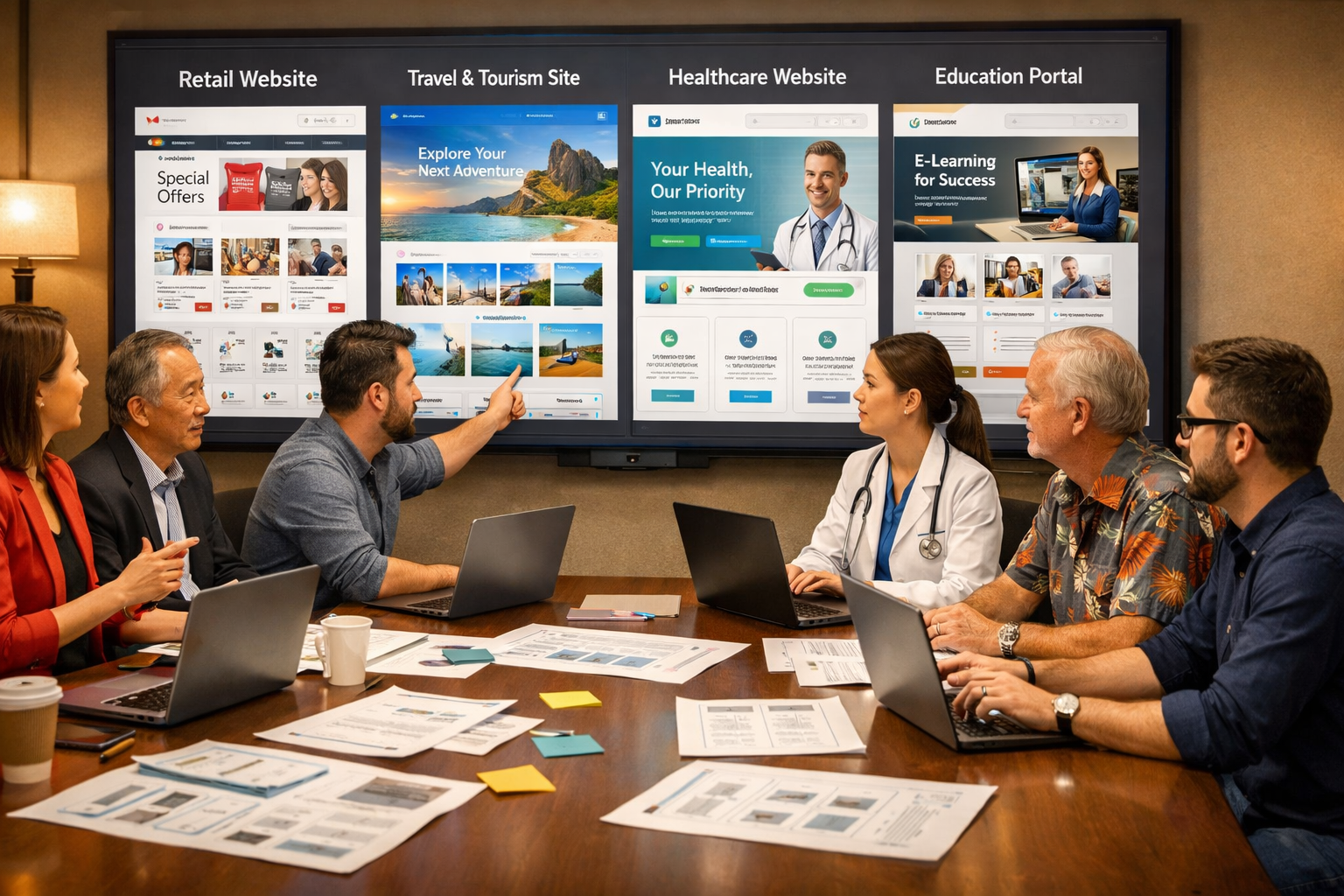 thiết kế website theo ngành