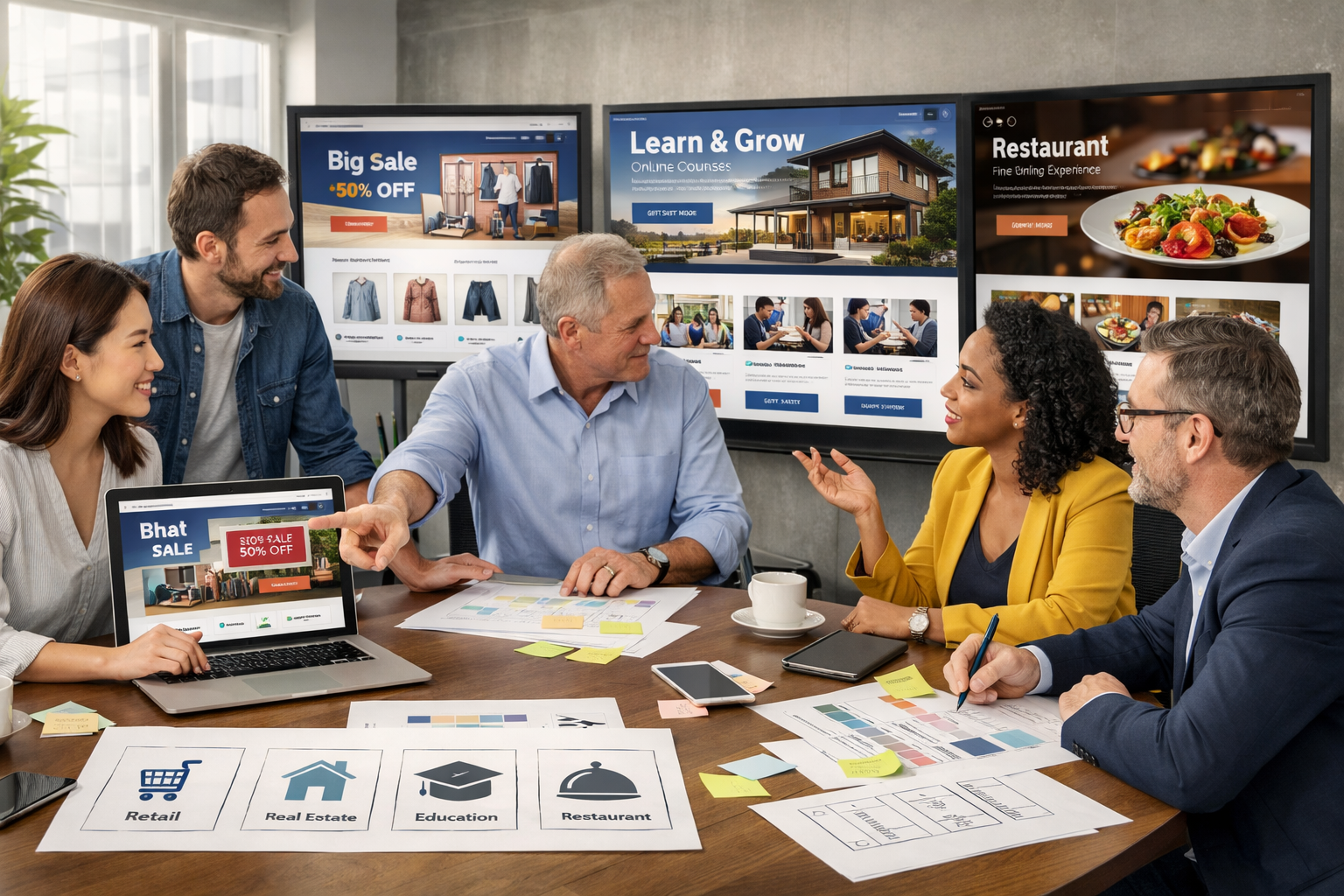 thiết kế website theo ngành