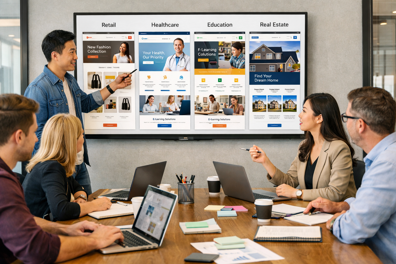 thiết kế website theo ngành