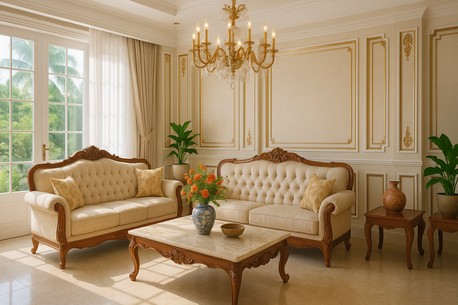 nội thất phong cách tân cổ điển Thanh Hóa