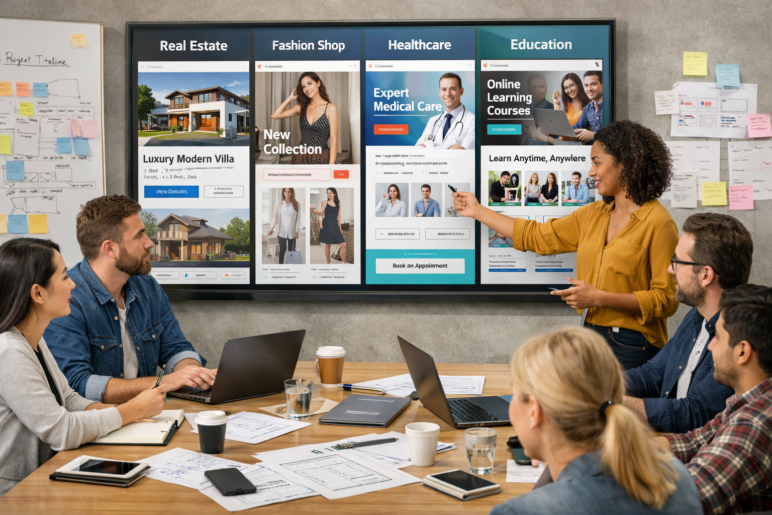 thiết kế website theo ngành