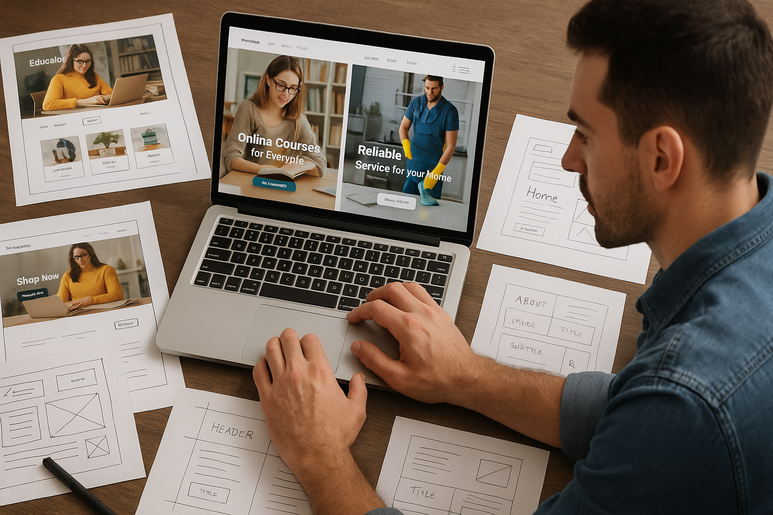 thiết kế website theo ngành